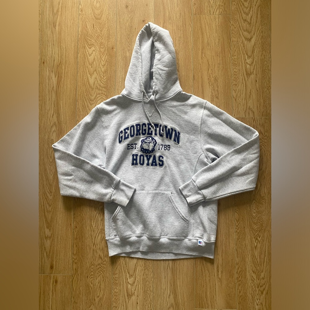 Mens grey vintage Russell Athlethic hoodie size M